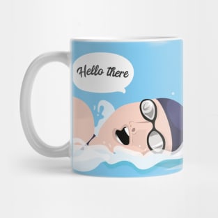 Swimmer Hello There Mug